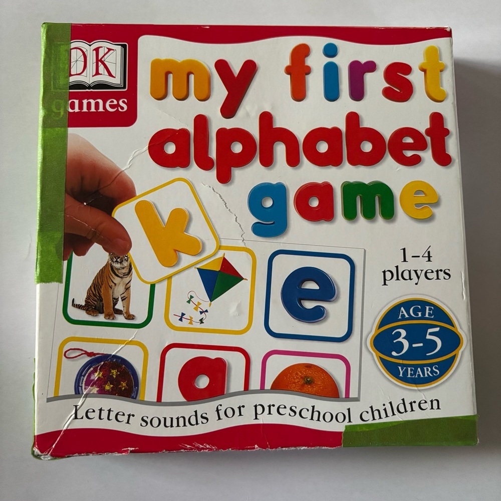 Vintage 1999 Dk Games My First Alphabet Game Montessori Homeschool Preschool